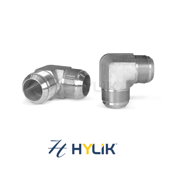 ADAPTADOR - 90° | MACHO FIXO UNF JIC 37° X MACHO FIXO UNF JIC 37°