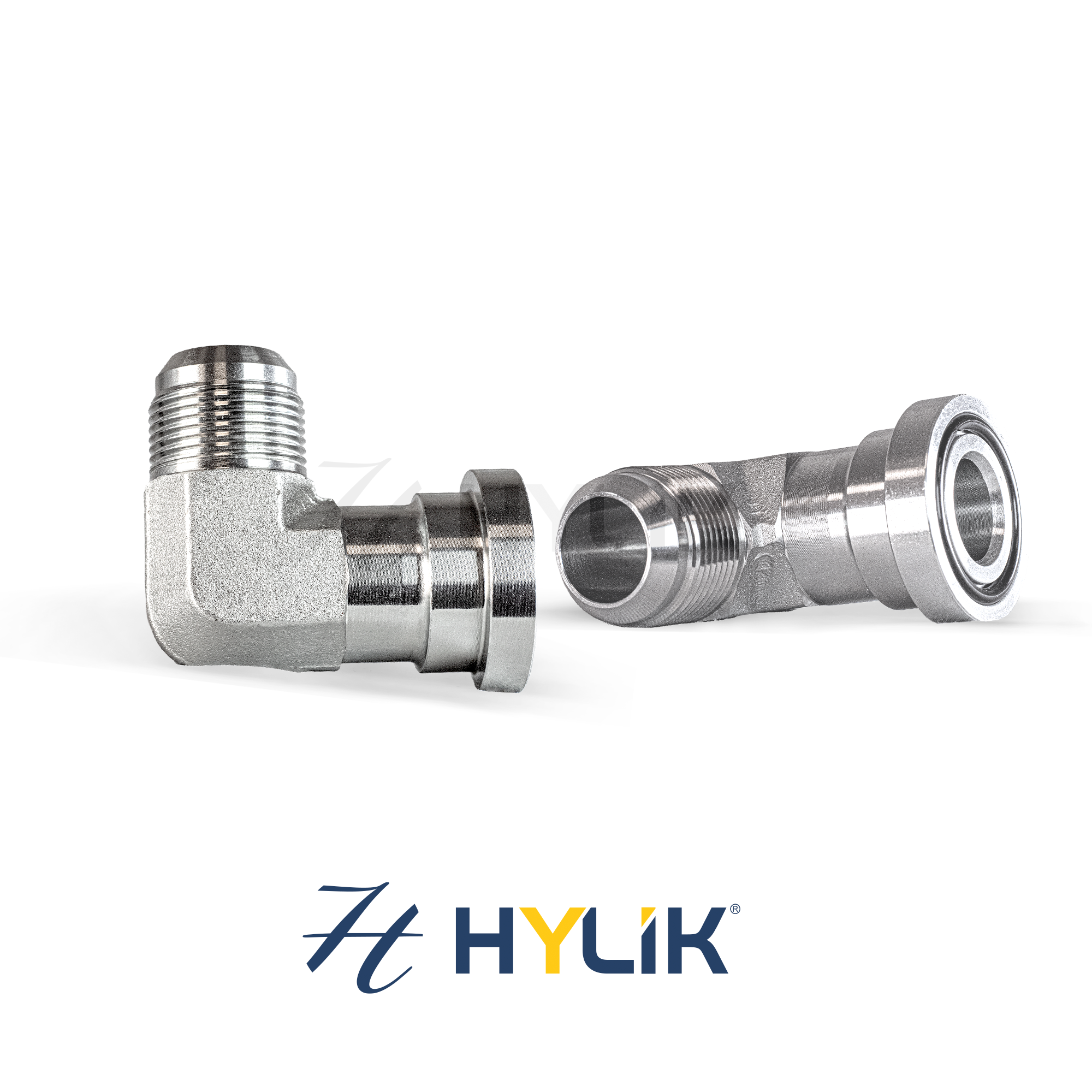 ADAPTADOR 90° | MACHO UNF JIC 37° X SAE FLANGE CÓD. 62 6000LBS