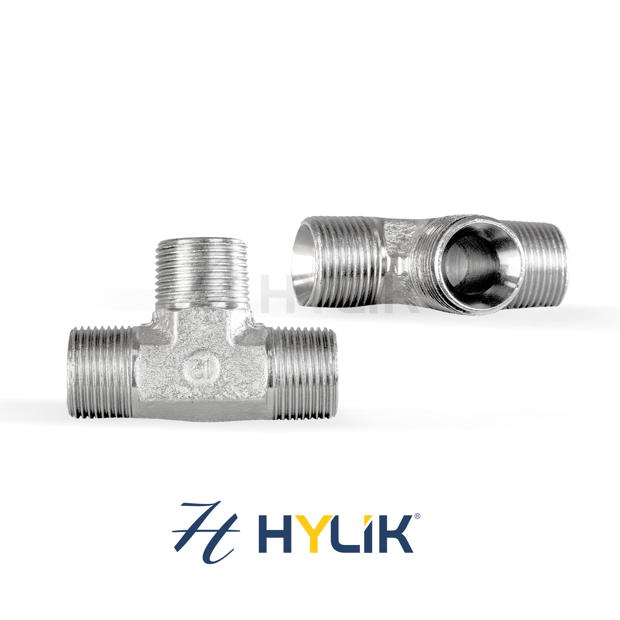 ADAPTADOR TEE | MACHO FIXO NPTF 30° - LADOS IGUAIS