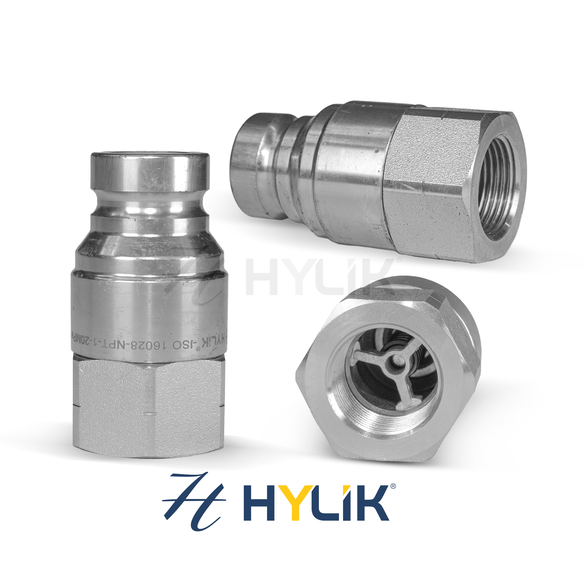 ENGATE FACE PLANA AÇO CARBONO ISO 16028 - PLUG (MACHO)