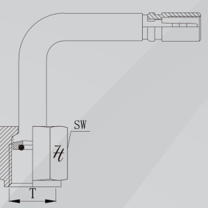 TERMINAL FÊMEA 90° JIC 7/16″ PARA MANGUEIRA CAPILAR